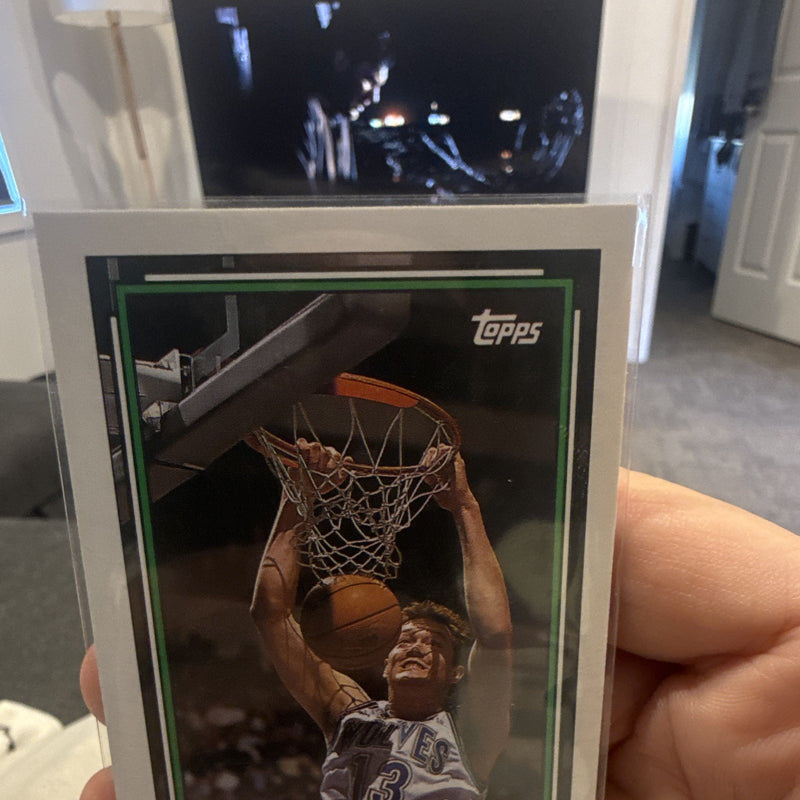Topps Luc Longley Base Set Minnesota Timberwolves 1991 92 NBA Card #891