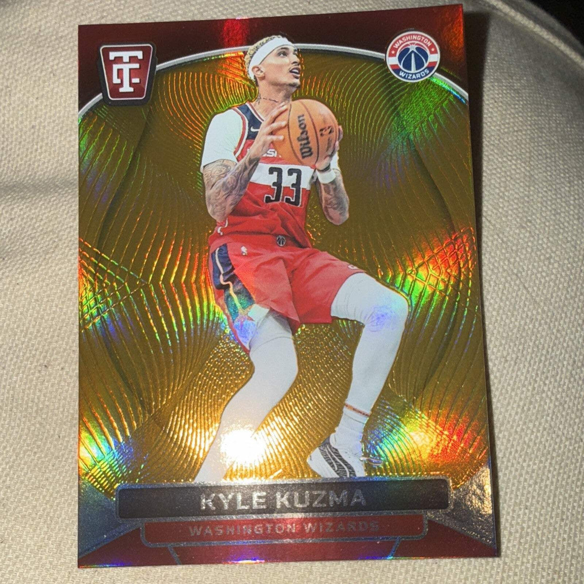 Panini Totally Certified 2024 25 Kyle Kuzma Wizards Parallel 35/75 #220