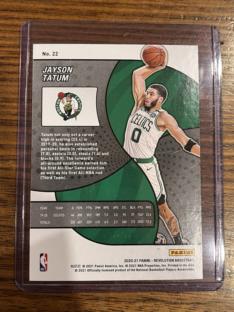 Panini Revolution 2020 21 Jayson Tatum Boston Celtics No. 22 Parallel2