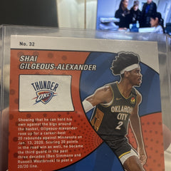 Panini Revolution 2020 21 Shai Gilgeous Alexander OKC Thunder #32 Insert2