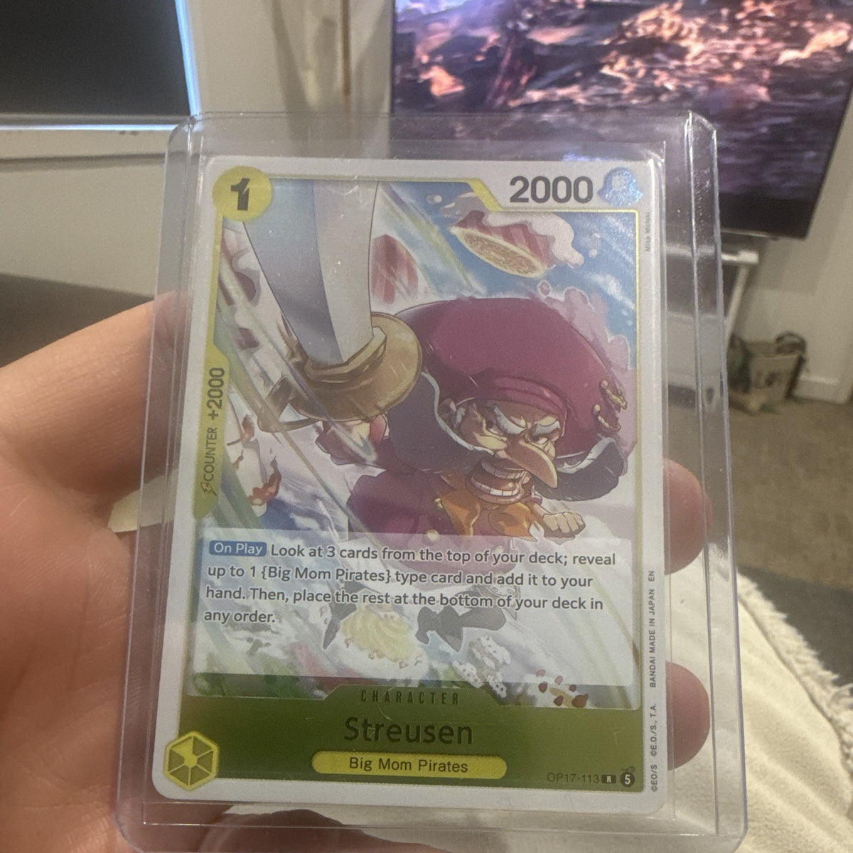 Bandai Streusen Character R OP 17 OP17 113 English 2000 Power Cost 10