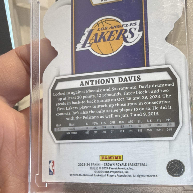 Panini Crown Royale 2023 24 Anthony Davis Los Angeles Lakers #62 18/754