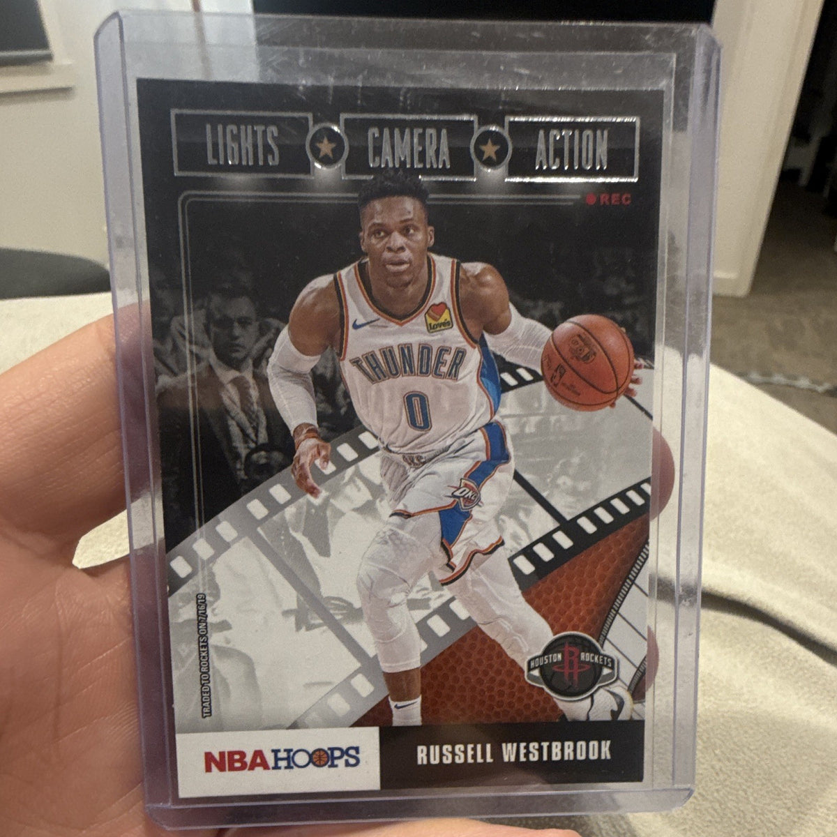 Panini 2019 20 Hoops Lights Camera Action Russell Westbrook No. 13 Rockets0
