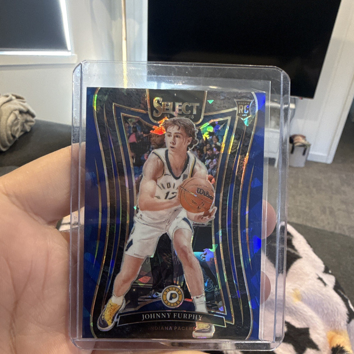 Panini 2024-25 Select Basketball Johnny Furphy Pacers RC Prizm #367 Mezzanine0