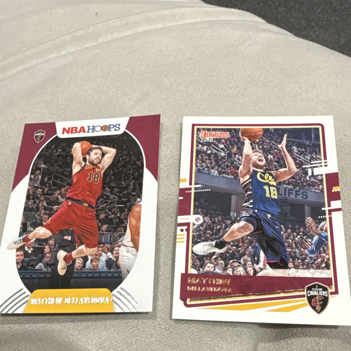 Panini NBA Hoops & Donruss 2020-21 Dellavedova Cavaliers 2-Card Lot #81 #1730