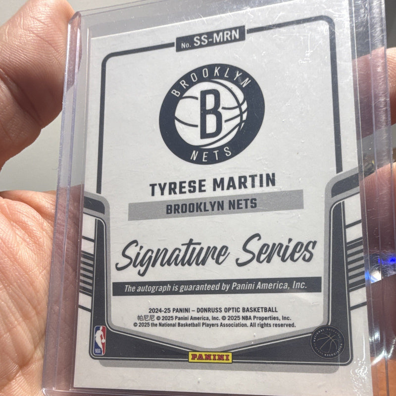 Panini Donruss Optic 2024 25 Tyrese Martin Nets Signature Series Auto SS MRN1