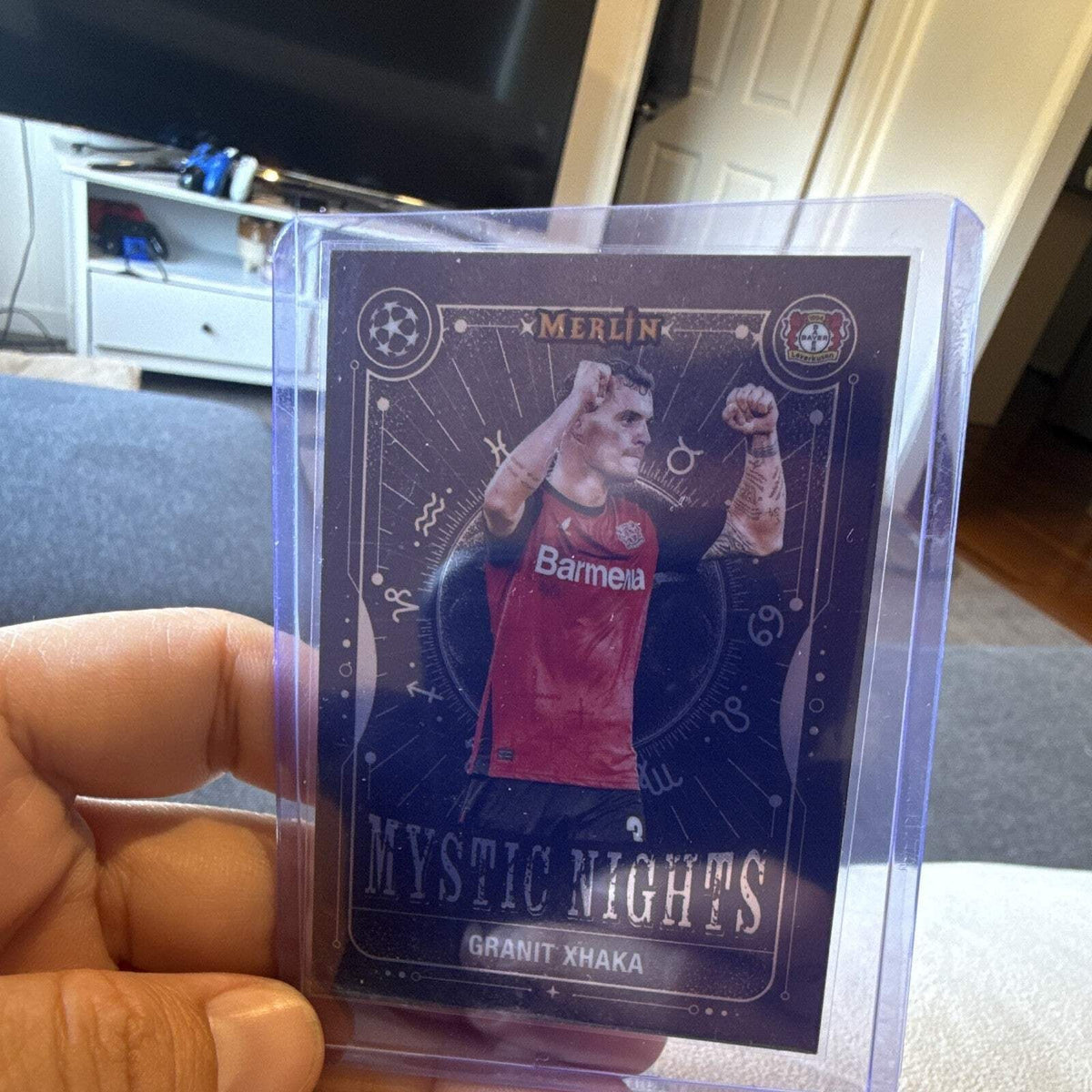 Topps Granit Xhaka Mystic Nights MN 3 Merlin UEFA Champions League 20250
