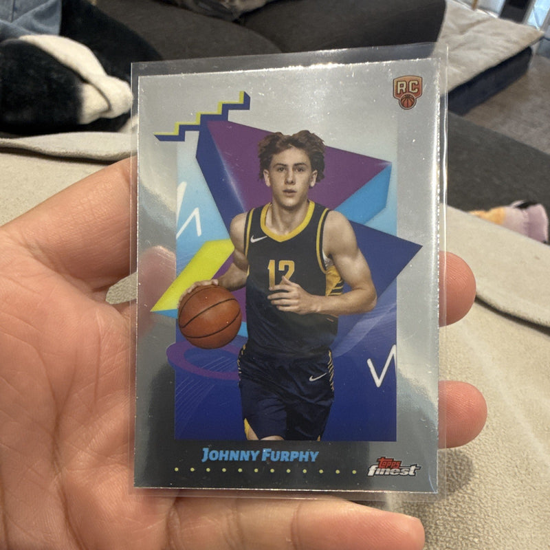 Topps Finest Johnny Furphy Rookie #133 2025 Basketball NBA Trading Card0