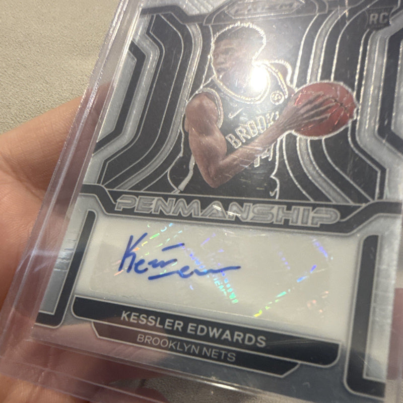 Panini 2021 22 Prizm Kessler Edwards Brooklyn Nets Penmanship RP KEW RC Auto1