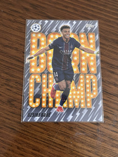 Topps Désiré Doué Born Champ Insert BC 9 UEFA Champions League PSG0