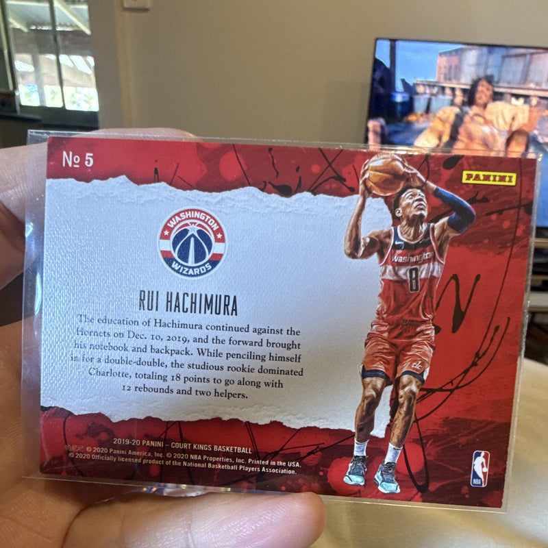 Panini Court Kings 2019 20 Rui Hachimura First Steps No. 5 Rookie Insert1