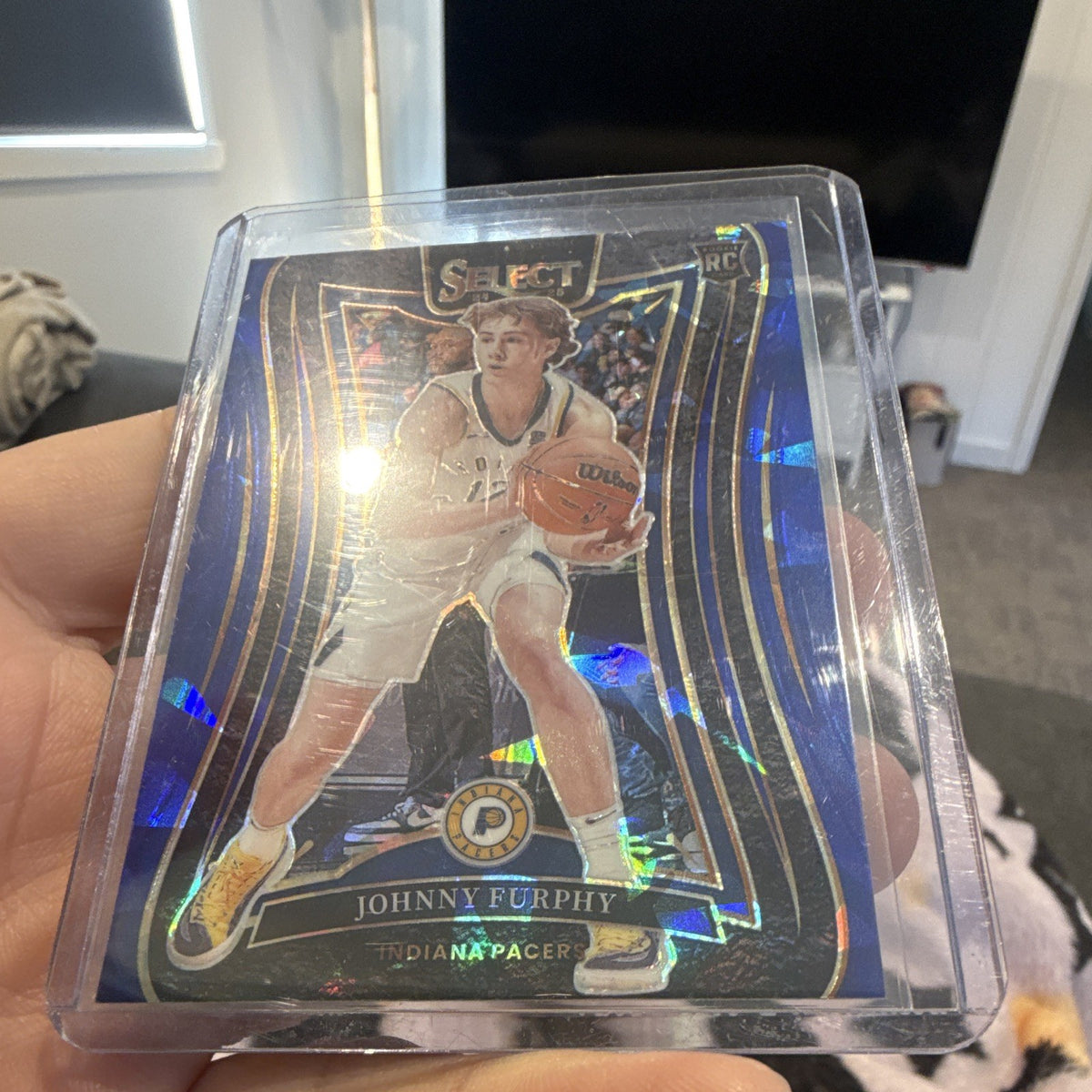 Panini 2024-25 Select Basketball Johnny Furphy Pacers RC Prizm #367 Mezzanine2