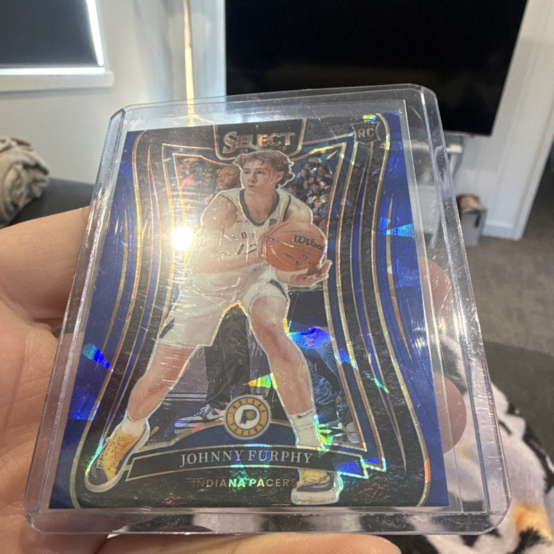 Panini 2024-25 Select Basketball Johnny Furphy Pacers RC Prizm #367 Mezzanine2