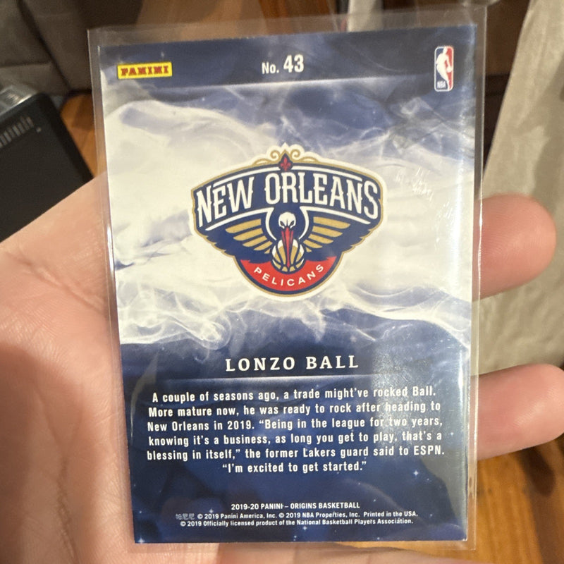 Panini Origins 2019 20 Base Set Lonzo Ball #43 New Orleans Pelicans1