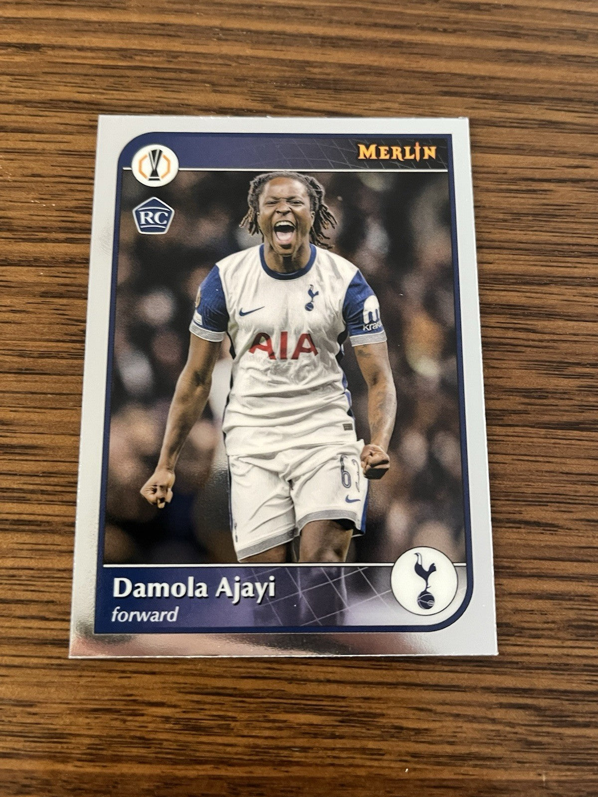 Damola Ajayi Rookie Topps Merlin Collections UEFA Europa League 112 Tottenham0