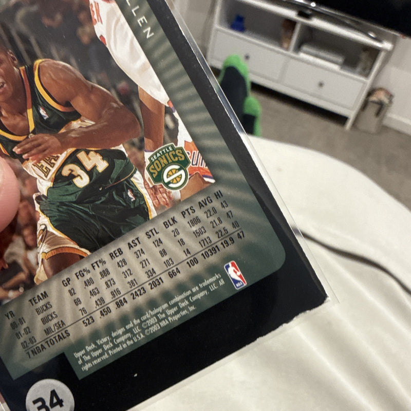 Upper Deck Victory Ray Allen Base Seattle SuperSonics #34 2003 Basketball2