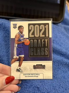 Panini Contenders 2021 22 Davion Mitchell Rookie 2021 Draft Class #9 Kings1