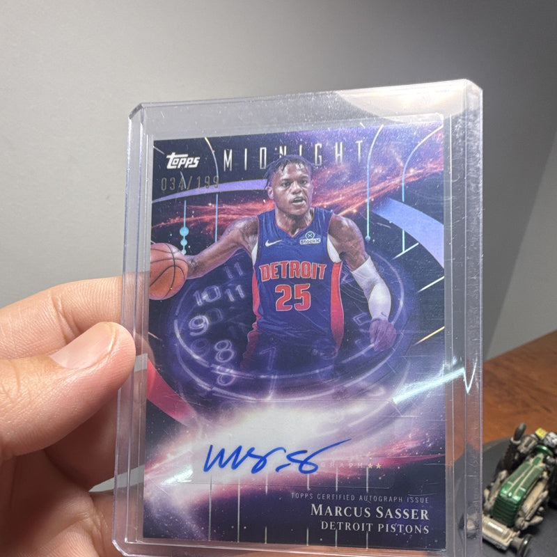 Topps Midnight Stroke of Midnight Marcus Sasser Auto 034/199 SM MS 20251