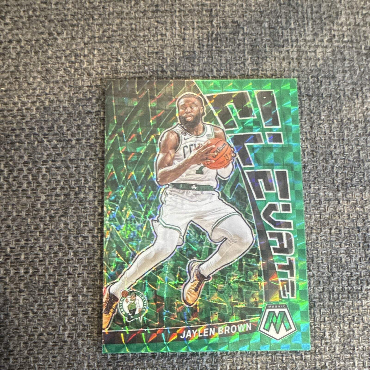 Panini 2022 23 Mosaic Basketball Jaylen Brown Boston Celtics No. 25 Prizm Mosaic0