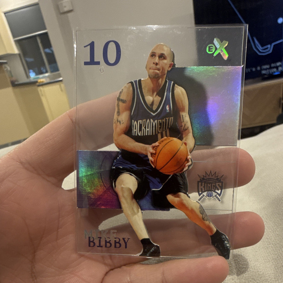 Fleer/SkyBox E X 2003 04 Mike Bibby Insert Sacramento Kings #100