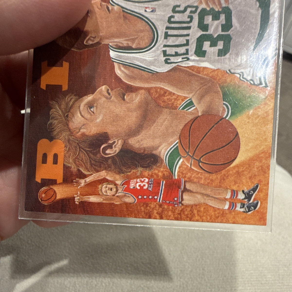 Upper Deck Larry Bird Checklist Insert 27 of 27 Boston Celtics 1993 NBA3