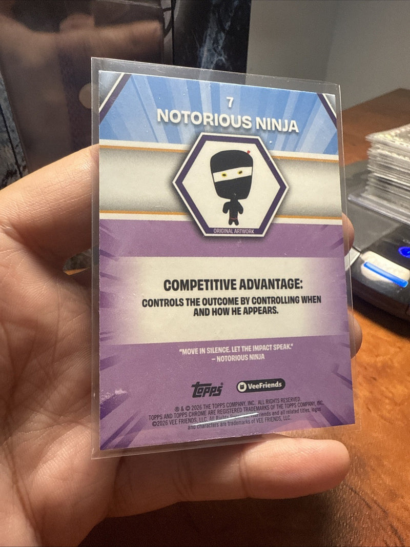 Vee friends Topps Chrome Notorious Ninja Numbered 3/1504