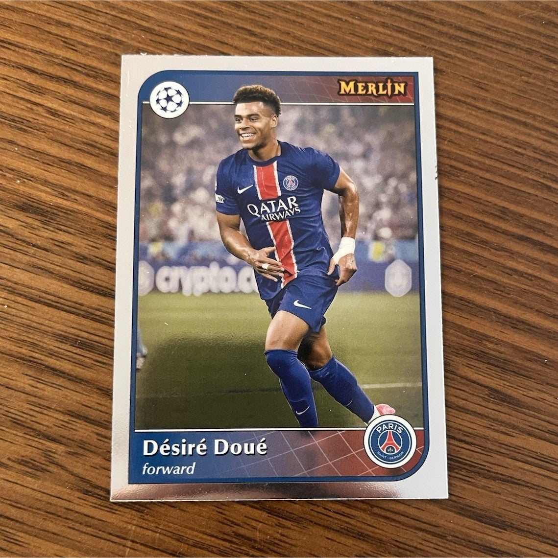 Topps Merlin Collections Désiré Doué Base UEFA Champions League Paris SG #780