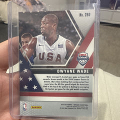 Panini 2019 20 Mosaic Basketball Dwyane Wade USA Basketball Insert #2591