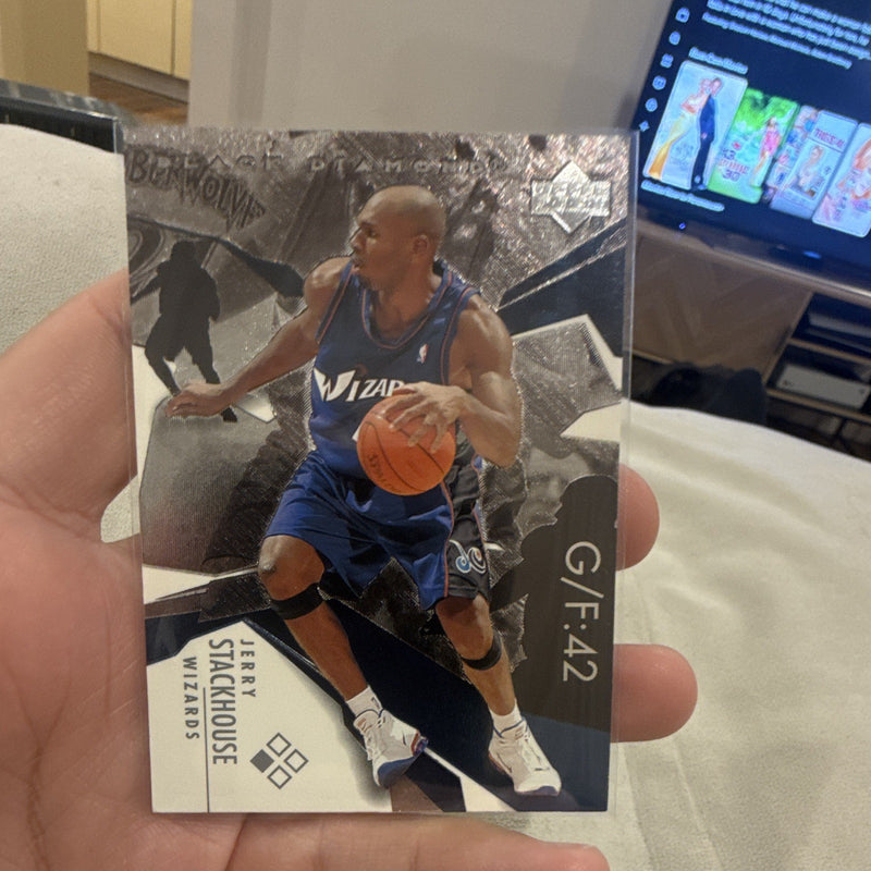 Upper Deck Black Diamond Base Jerry Stackhouse Washington Wizards #42 20030
