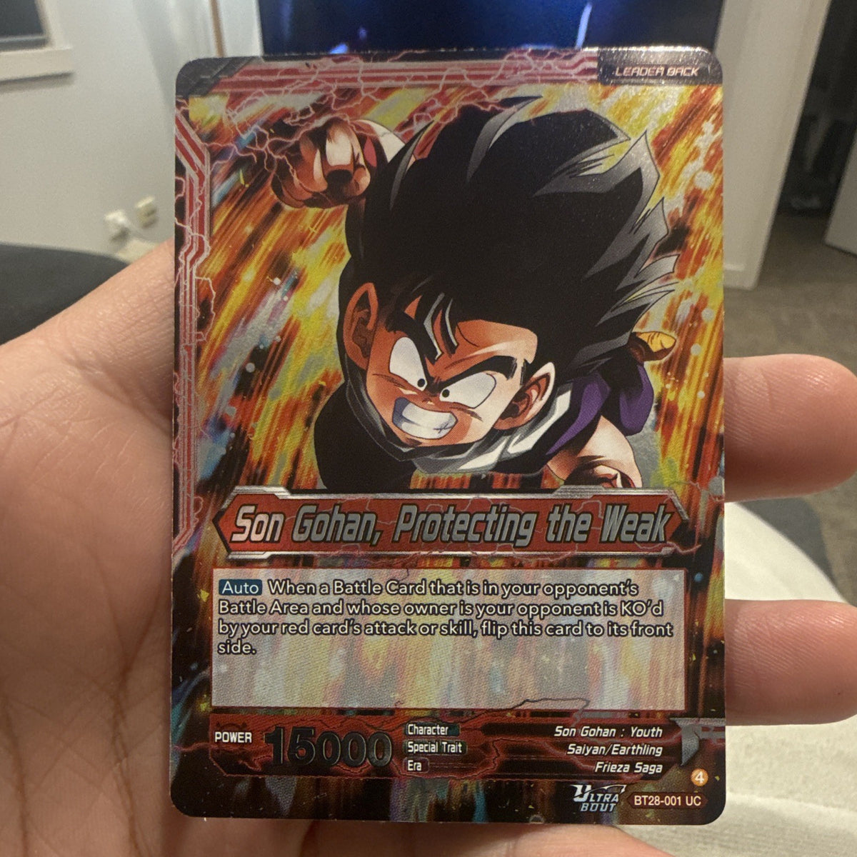 Son Gohan Leader Uncommon Foil Ultra Boost BT28-001 Dragon Ball Super0