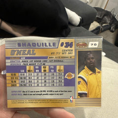 1997 Topps Bowman's Best Base Shaquille O'Neal Los Angeles Lakers #701