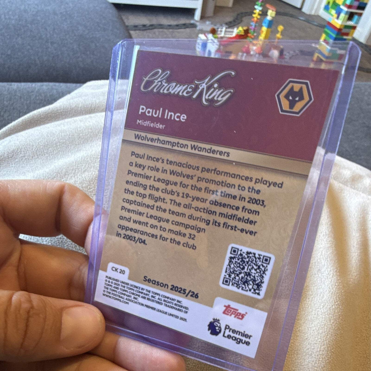 Paul Ince Chrome King CK 20 Topps Chrome Premier League 2025/26 Wolves2
