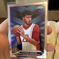 Topps Chrome Alperen Şengün Base Set Houston Rockets #157 2024 NBA Card0