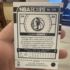 Panini 2024 25 NBA Hoops Base Set #115 Luka Dončić Dallas Mavericks1