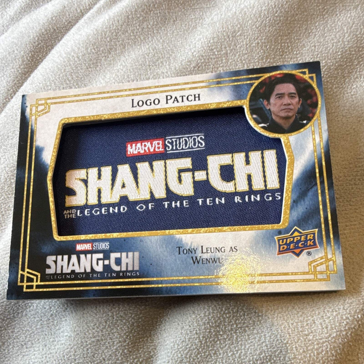 Upper Deck Shang Chi Legend Ten Rings Logo Patch Insert SCP 1 Wenwu Tony Leung0