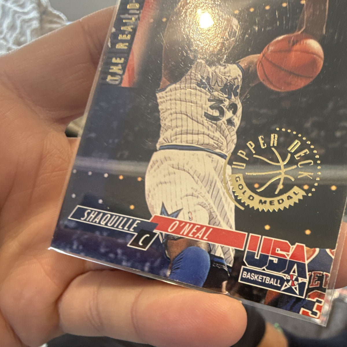 Upper Deck 1994 USA Basketball Shaquille O'Neal Career Highlights #52 Gold Medal3