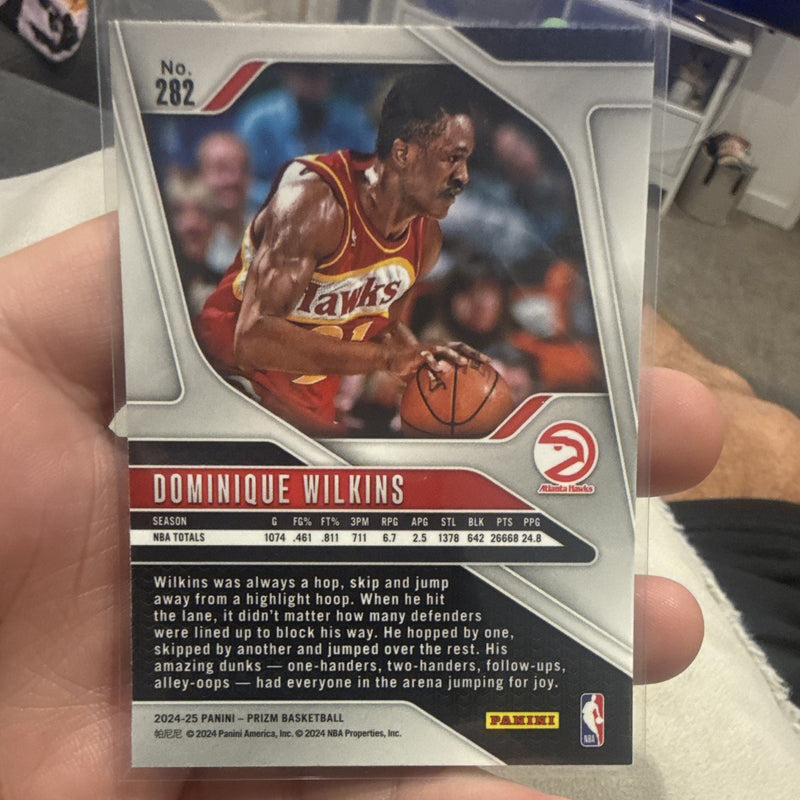 Panini 2024 25 Prizm Basketball Dominique Wilkins Legends Insert #282 Hawks1