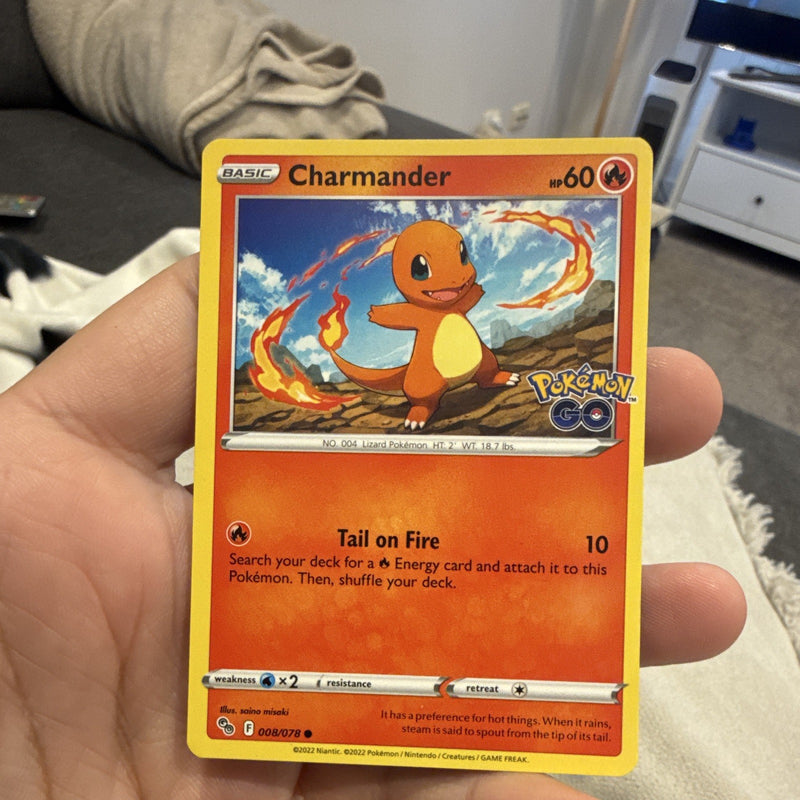 Nintendo Pokémon TCG Pokémon GO Charmander 008/078 Basic Fire 60HP Common0