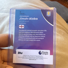 Topps Chrome Premier League Rookie Refractor Jamaldeen Jimoh Aloba #30 AVFC1