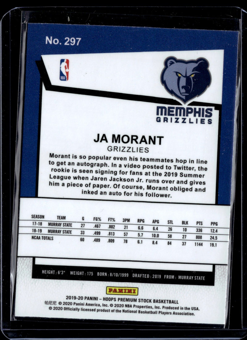 Ja Morant Base Hoops Premium Stock 297 NM1
