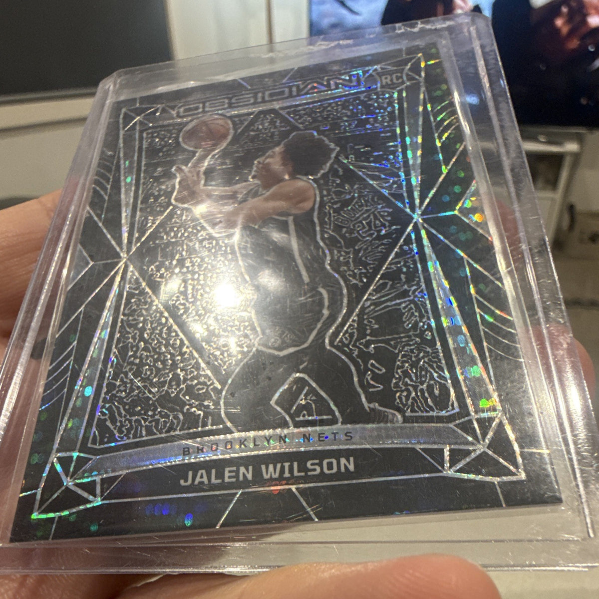 Panini Obsidian 2023 24 Jalen Wilson Rookie RC #197 Brooklyn Nets3