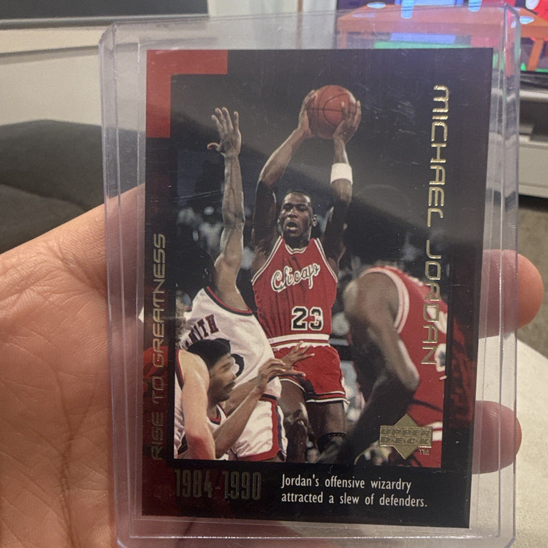 Upper Deck Michael Jordan Rise to Greatness Insert #14 1999 Chicago Bulls NBA0