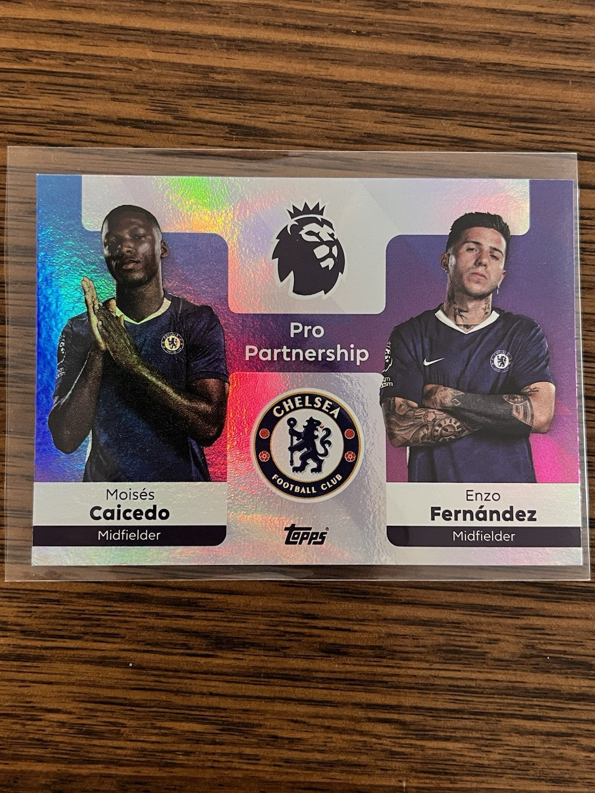 Moisés Caicedo Enzo Fernández Pro Partnership Topps Premier League Chelsea 3671