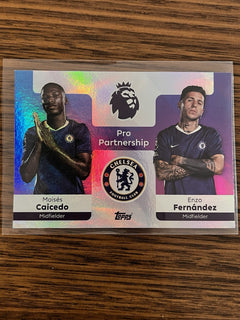 Moisés Caicedo Enzo Fernández Pro Partnership Topps Premier League Chelsea 3671
