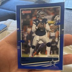 2020 Panini Donruss Dak Prescott Dallas Cowboys #78   Press Proof0