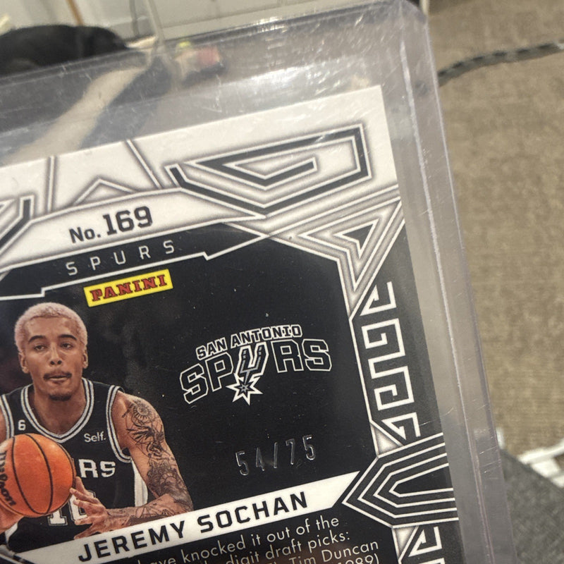 Panini Obsidian Jeremy Sochan Rookie #169 San Antonio Spurs 54/752