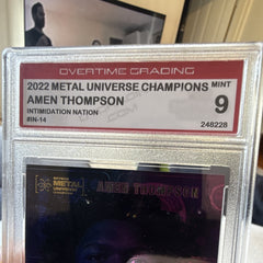Amen Thompson 2022 Metal Universe Champions Intimidation Nation IN-14 OVG 91