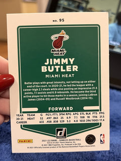 Jimmy Butler Orange Laser 2021 22 Panini Donruss Basketball Miami Heat #952