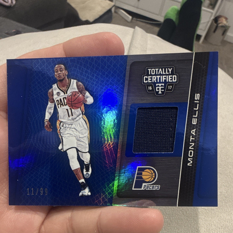 Panini Totally Certified 2016 17 Monta Ellis Pacers Memorabilia 16 11/990
