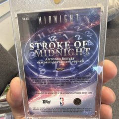 Topps Midnight Stroke of Midnight SM AR Antonio Reeves Auto New Orleans Pelicans2